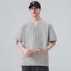Ropa para Hombre Fengshe / Camiseta de Manga Corta Pullover Falsa de Dos Piezas Camiseta Retro Japonesa para Hombre Camiseta Casual Sencilla