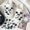 Charms para sapato Croc DIY corrente de pulseira de flor de pérola tridimensional flor de sapato estilo balé removível acessório de sapato decoração