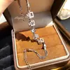 Pulsera Geométrica Cuadrada de Circonita de Moda Más Vendida para Mujer Amor Cubo de Rubik Cristal Personalizado Versátil Joyería de Alta Gama