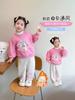 Sudadera de Felpa para Niña Otoño e Invierno 2025 Estilo Nuevo Ropa de Invierno para Bebé Niña Caliente y Engrosada Traje de Invierno para Niños