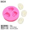 Comida Simulada Macarrão Nó de Alga Ovos Shumai Bolinhos Molde de Silicone Decoração de Bolo Fondant Argila Molde de Pinça
