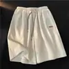 Shorts com Sensação de Gelo para Homens, Calças de Cinco Pontos Respiráveis para o Verão, Marca Versátil e Moderna, Corte Amplo, Calças Esportivas Casuais de Praia para Homens Plus Size