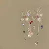 Pendientes de Flor de Tela Sencillos Estilo Bosque Diseño de Nicho Elegantes Dulces Frescos Moda Elegantes Exquisitos Pendientes