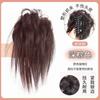 Peruca Coque Elástico de Cabelo Cabelo Realista Estilo Preguiçoso Exclusivo de Garota Popular Cacheado Natural Longo Bigode Ninho de Galinha Presilha de Garra Cabelo Cacheado