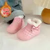 Botas de nieve para bebé, botines cortos forrados de polar para bebé, modelos unisex de otoño e invierno para 0-1 año, 2-3 años, zapatos blandos para caminar para niños pequeños