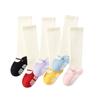 Calcetines Nuevos para Bebé de Primavera y Otoño de Caña Larga Sin Costuras para Recién Nacido de Algodón Peinado Antideslizantes para Gateo en el Suelo para Niños Pequeños
