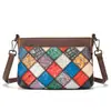 Nueva bolsa de mensajero retro transfronteriza de cuero de moda con costuras personalizadas bolsa de mensajero de piel de vaca para mujer bolsa de hombro para dama venta al por mayor