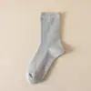 Calcetines para Hombre de Algodón de Xinjiang Doble Costura Caña Media Algodón Puro Absorbentes del Sudor Transpirables Desodorantes Vestir Calcetines de Negocios para Primavera, Otoño e Invierno