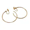 2025 nuevo arete grande de plata de 5 cm sin perforación aretes plato de incienso de mosquito clip para oreja aro grande aretes para cara cuadrada redonda