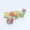 Dados de Rebanadas de Fruta Personalizados Dados de Manzana Dados de Sandía Dados de Uva Limón Kiwi Dados Dnd