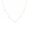 Collar de moda simple S925 de plata de ley, cadena para la clavícula mini en capas de nicho europea y americana, de alta gama, a la moda en Ins