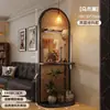 Divisor de Pantalla Tejido de Ratán Madera Maciza Usado Sala de Estar Entrada Directamente Frente a la Puerta Pantalla Base Pasillo Dormitorio Nuevo Estante de Almacenamiento de Arte