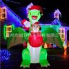 Adornos inflables navideños luminosos de dinosaurio oso modelo de aire decoración transfronteriza