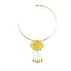 Loja de ouro com o mesmo estilo de colar de ouro de areia filho do céu alunos borla cadeado bolsa pingente dragão e fênix chengxiang cadeado bolsa pescoço ornamentos para namorada