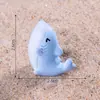 Miniaturas de tiburón y ballena para micro paisajismo, decoraciones DIY lindas y creativas, accesorios de bolsa sorpresa y adornos para coche en miniatura