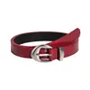 Cinturón Rojo Retro Diseño de Nicho Estilo Commuter para Mujer Accesorios para Mujer Decoración con Falda Jeans Cinturón