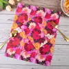 Servilleta Impresa con Flores de Plantas Transfronteriza Pañuelo Cuadrado de Doble Capa Decoración de Mesa para Cocina del Hogar Transfronteriza Pañuelo al por Mayor