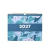 Calendario de Pared Transfronterizo 2027 Planificador Montado en Pared Horario Planificador Mensual Calendario Versión en Inglés Calendario Anual Diseño Personalizado