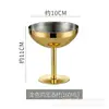 Copa de vino de acero inoxidable 304 de capa única de 500 ml, copa de vino tipo barril de gran capacidad colorida, resistente a caídas, con recubrimiento de cobre