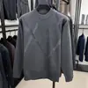 Suéter Pulóver de Punto Jacquard Grueso para Hombre, Estilo Nuevo Otoño e Invierno Transfronterizo, Cuello Redondo, para Hombres de Mediana Edad y Mayores
