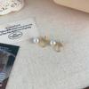 Pendientes de perlas sencillos y exquisitos con clip para la oreja, ligeros, de lujo, de alta gama, elegantes y modernos, para uso diario, con todo incluido, pendientes de moda.