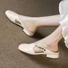 Zapatillas de Media Pantufla Retro Estilo Francés para Mujer, Nuevos Mocasines Suaves de Tacón Bajo Primavera/Verano 2026, Sandalias Versátiles para Exteriores