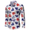 2026 Comércio Exterior Primavera Novo Masculino 3D Estampa Digital Moda Tendência Botão Cardigan Camisa