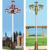 Lanterna Chinesa 5,6m 8,9m 10m Combinação Multi-Cabeça Lanterna Magnólia Poste de Rua Luz Externa Poste Alto Praça Paisagística