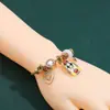 Amazon Venta Caliente Transfronteriza Panjia Mickey Mouse Pulsera DIY con Goteo de Aceite Accesorios Sanrio Venta al por Mayor