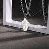 Colar com Pingente de Punho de Aço Titânio Estilo Hip-Hop Europeu e Americano Acessórios Hip-Hop Joias Personalizadas Populares Corrente para Suéter Masculina e Feminina