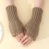 G916 Nuevo Giro Corto Guantes Exhibitto para Mujer Otoño e Invierno Tejido Lana Manga Cálida Resistente al Frío de Moda Manga Larga Exhibitto