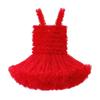 Vestido Tutu de Verão para Meninas Estilo Europeu e Americano Festa de Aniversário Vestido de Tule Bufante Vestido Princesa para Bolo Infantil Atacado