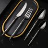 Set de Cuchillo y Tenedor para Bistec de Acero Inoxidable 304 Transfronterizo Vajilla Cuchillo Doméstico, Tenedor y Cuchara Restaurante Cuchara de Acero Inoxidable Grado Alimenticio