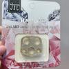 Para iPhone 16 Pro Max Flash de agua Diamante Lente Película Mini Teléfono móvil Apple 15 Cámara trasera Anillo de metal