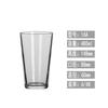 Vaso de pinta de boca ancha estilo americano, 16 oz, vaso de cerveza, vaso simple para bebidas.