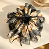 Pinza para el Cabello Floral Vintage de Moda para Mujer con un Toque de Lujo, Pinza de Cinta para Cola de Caballo, Pasador para Recogido Parcial, Accesorio de Moda