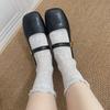 Calcetines de Encaje para Mujer de Verano Estudiante Versátiles de Malla Fina Transpirables Estudiantes Femeninas Color Sólido Hasta la Pantorrilla Lindos Gato Kt