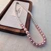 Estilo Igual de Blogueira Ins Luxo Leve Francês Avançado Shijia Colar de Pérolas Doce Fresco Elegante Elegante da Moda Clavícula