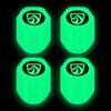 Tapa de válvula de neumático luminosa tapa de válvula de coche boquilla de aire para neumático de vacío de coche eléctrico decoración de cubierta de núcleo de válvula luminosa