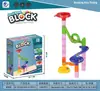 Blocos de construção de trackball de inteligência blocos de construção transfronteiriços TikTok atacado brinquedos de iluminação tubo de labirinto montagem catapulta escorregador blocos de construção