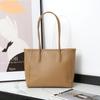 Bolsa Tote de Ombro para o Trabalho, Grande Capacidade, Bolsa de Ombro Grande da Moda Popular para Mulheres, Novo Modelo 2026, Bolsa de Couro de Cor Sólida