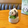 Figuras da Série Diária do Panda Original Criativas Bambu Pesca Cena Diária Bonecos de Pelúcia Decorações para Painel de Carro de Mesa