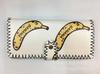 Billetera hecha a mano bolso de mano para mujer estampado nuevo PU tarjetero caricatura estilo étnico billetera floral