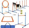 Anillo de salto para entrenamiento de agilidad de perros, barra de obstáculos, venta al por mayor, equipo de entrenamiento para mascotas, vallas de entrenamiento de salto para perros