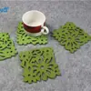 Posavasos de Lana, Manteles Individuales de Fibra de Poliéster, Posavasos Decorativos Navideños, Varias Formas y Patrones, Fabricantes de Manteles Individuales, Vajilla