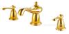 Kaiping Youjia Baño Grifo Separado Estilo Lámpara Mágica Dorada Grifo Separado de Tres Agujeros para Lavabo Frío y Caliente 3642