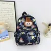 Nueva Mochila Escolar Labubu para Niños Estampado de Dibujos Animados Mochila Linda Colgante de Peluche Labubu Mochila de Jardín de Infancia