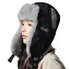 Gorro de Invierno para Mujer con Forro Polar, Gorro Engrosado a Prueba de Viento y Nieve para Ciclismo al Aire Libre, Protección para los Oídos, Resistente al Viento y al Frío, Gorro Lei Feng del Noreste para Hombres