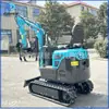 Excavadora pequeña de orugas con cabina giratoria 360 grados trepadora de montañas todoterreno universal máquina de gancho pequeño para recuperación de terrenos montañosos