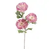 Rama grande simulación flocado Lulian hogar boda decoración camelia adornos de peonía simples flores artificiales Lulian al por mayor
